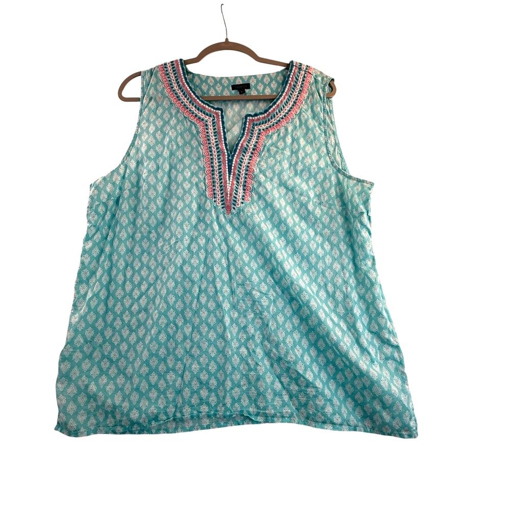 Talbots Bundle Sleeveless Cotton Tops Shirts - SZ XL - 2 NWT - 4 Pieces - Picture 11 of 15